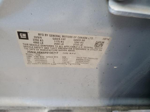 Photo 10 from auction – 2015 CHEVROLET EQUINOX LS with VIN 2GNALAEK6F6136717