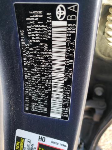 Photo 10 from auction – 2015 TOYOTA COROLLA L with VIN 5YFBURHEXFP318384