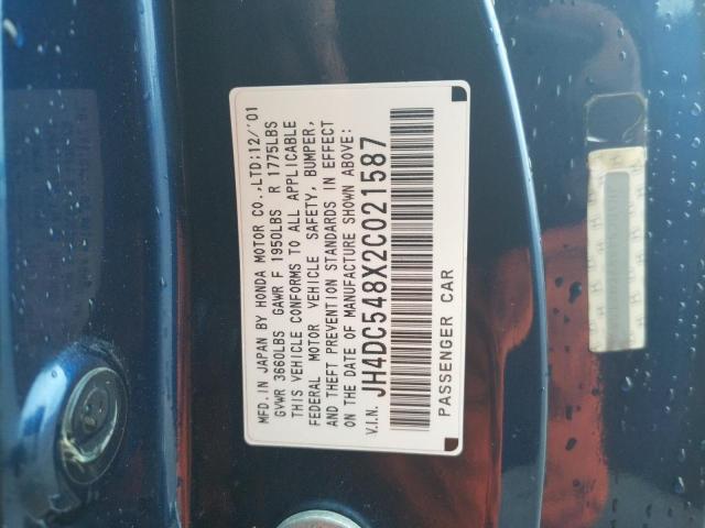 Foto 10 de la subasta – 2002 ACURA RSX con VIN JH4DC548X2C021587