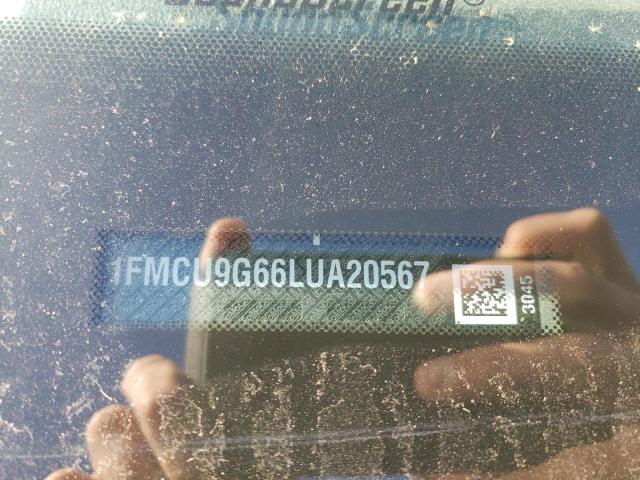 Photo 10 from auction – 2020 FORD ESCAPE SE with VIN 1FMCU9G66LUA20567