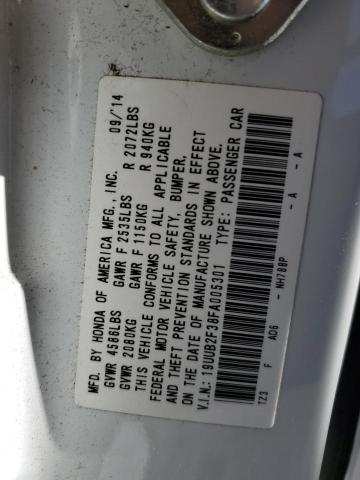 Foto 10 de la subasta – 2015 ACURA TLX con VIN 19UUB2F38FA005301
