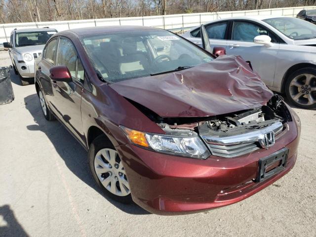 HONDA CIVIC LX 2012 with VIN 19XFB2F50CE092581 - Photo from auction