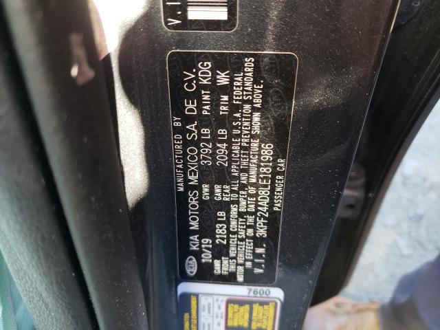 Photo 10 from auction – 2020 KIA FORTE FE with VIN 3KPF24AD8LE181986