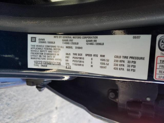 Photo 10 from auction – 2008 CHEVROLET COLORADO with VIN 1GCCS13E688131726