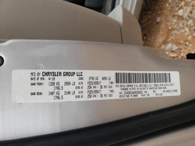 Photo 10 from auction – 2010 DODGE GRAND CARA with VIN 2D4RN5DXXAR289993