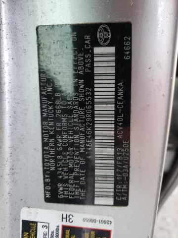 Photo 10 from auction – 2009 TOYOTA CAMRY BASE with VIN 4T4BE46K29R065532