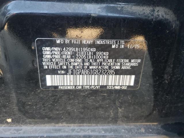 Photo 10 from auction – 2016 SUBARU IMPREZA PR with VIN JF1GPAB61G8232285