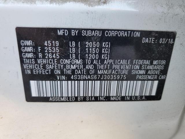 Photo 10 from auction – 2018 SUBARU LEGACY SPO with VIN 4S3BNAS67J3035975