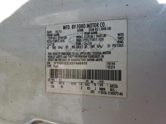 Photo 10 from auction – 2011 FORD RANGER SUP with VIN 1FTKR1EEXBPA66655