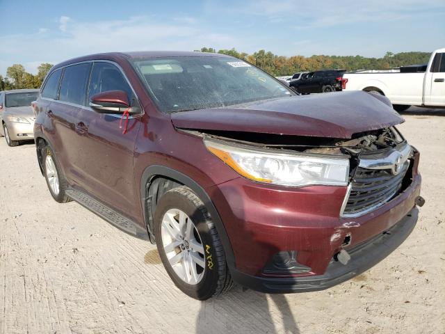 TOYOTA HIGHLANDER 2016 with VIN 5TDZARFH4GS018482 - Photo from auction