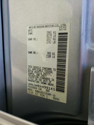 Photo 10 from auction – 2012 NISSAN ALTIMA BAS with VIN 1N4AL2AP8CN499145