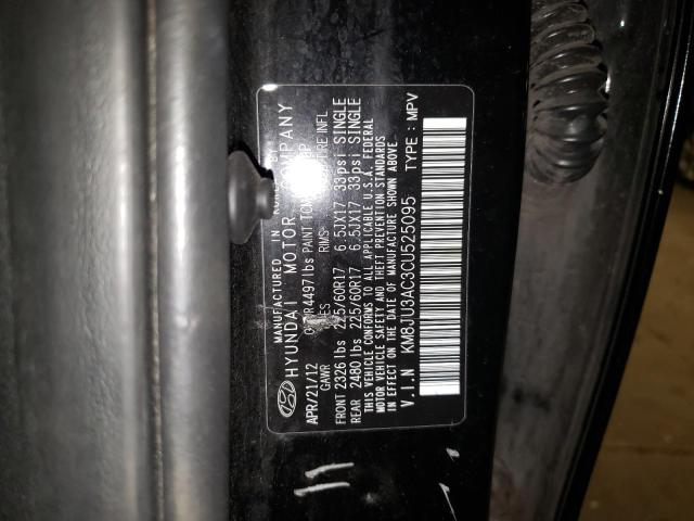 Photo 10 from auction – 2012 HYUNDAI TUCSON GLS with VIN KM8JU3AC3CU525095
