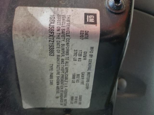 Photo 10 from auction – 2007 SATURN ION LEVEL with VIN 1G8AJ58FX7Z193863