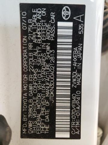 Photo 10 from auction – 2010 TOYOTA PRIUS with VIN JTDKN3DU0A0212813