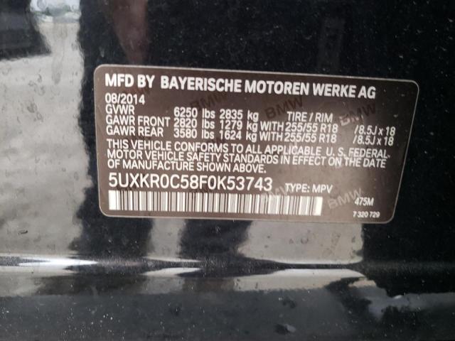 Photo 10 from auction – 2015 BMW X5 XDRIVE3 with VIN 5UXKR0C58F0K53743