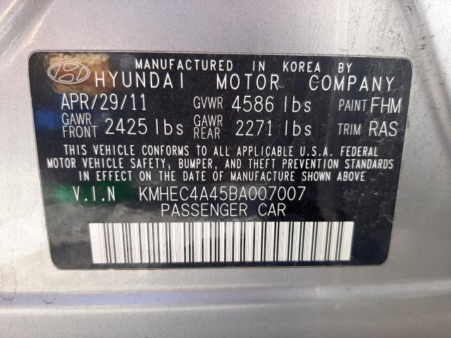 Photo 10 from auction – 2011 HYUNDAI SONATA HYB with VIN KMHEC4A45BA007007