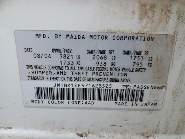 Photo 10 from auction – 2007 MAZDA 3 I with VIN JM1BK12F971628525
