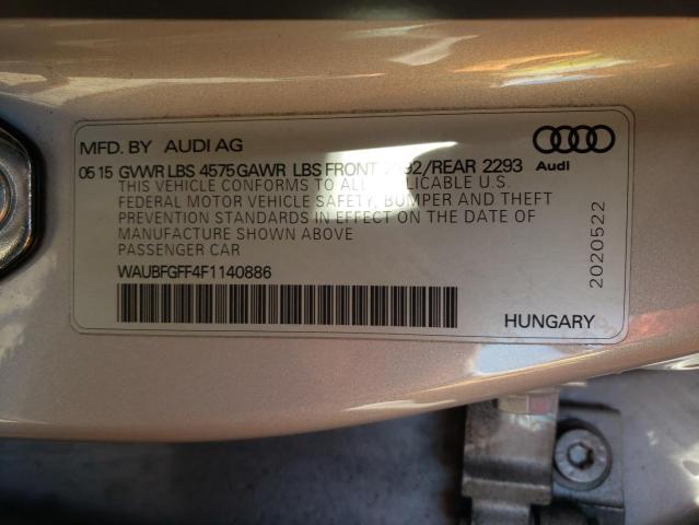 Photo 10 from auction – 2015 AUDI A3 PREMIUM with VIN WAUBFGFF4F1140886
