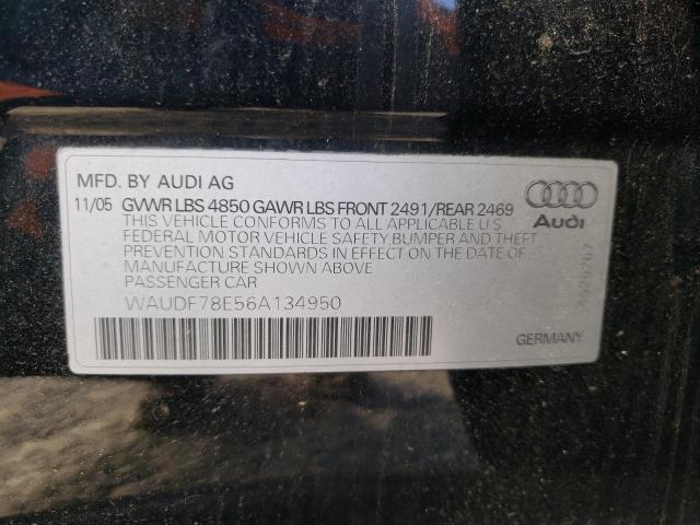 Photo 10 from auction – 2006 AUDI A4 2.0T QU with VIN WAUDF78E56A134950