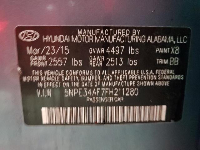 Photo 10 from auction – 2015 HYUNDAI SONATA with VIN 5NPE34AF7FH211280