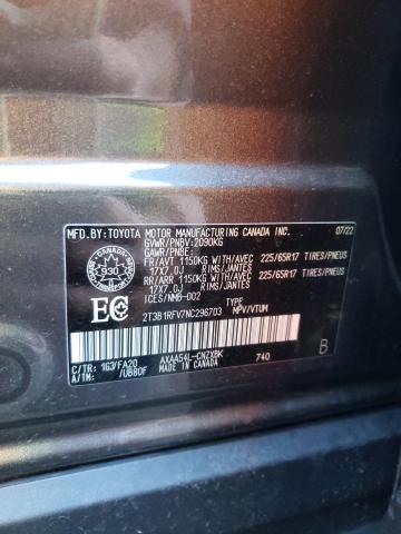 Photo 10 from auction – 2022 TOYOTA RAV4 LE with VIN 2T3B1RFV7NC296703