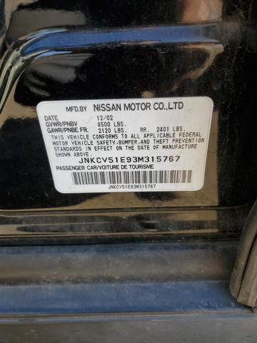 Photo 10 from auction – 2003 INFINITI G35 with VIN JNKCV51E93M315767