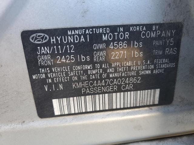 Photo 10 from auction – 2012 HYUNDAI SONATA HYB with VIN KMHEC4A47CA024862