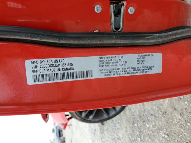 Photo 10 from auction – 2021 DODGE CHARGER SC with VIN 2C3CDXGJ5MH531595