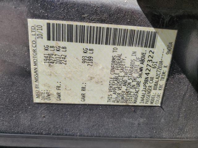 Photo 10 from auction – 2011 NISSAN ALTIMA BAS with VIN 1N4AL2AP9BN427322