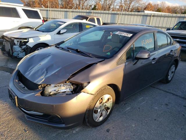 Photo 2 from auction – 2013 HONDA CIVIC LX with VIN 19XFB2F56DE012668