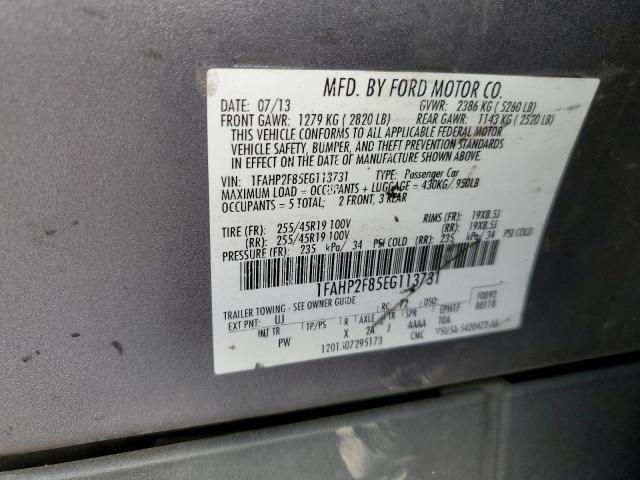 Photo 10 from auction – 2014 FORD TAURUS LIM with VIN 1FAHP2F85EG113731