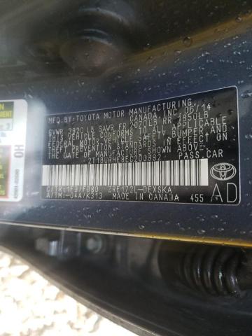 Photo 10 from auction – 2014 TOYOTA COROLLA L with VIN 2T1BURHE8EC200882