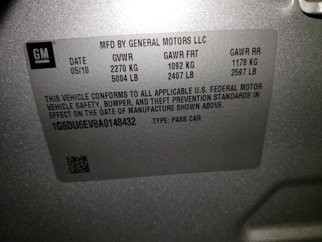 Photo 10 from auction – 2010 CADILLAC STS with VIN 1G6DU6EV8A0148432