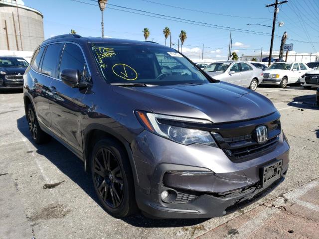 HONDA PILOT SE 2021 with VIN 5FNYF5H24MB047799 - Photo from auction