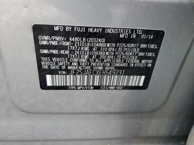 Photo 10 from auction – 2014 SUBARU FORESTER 2 with VIN JF2SJAECXEH549231