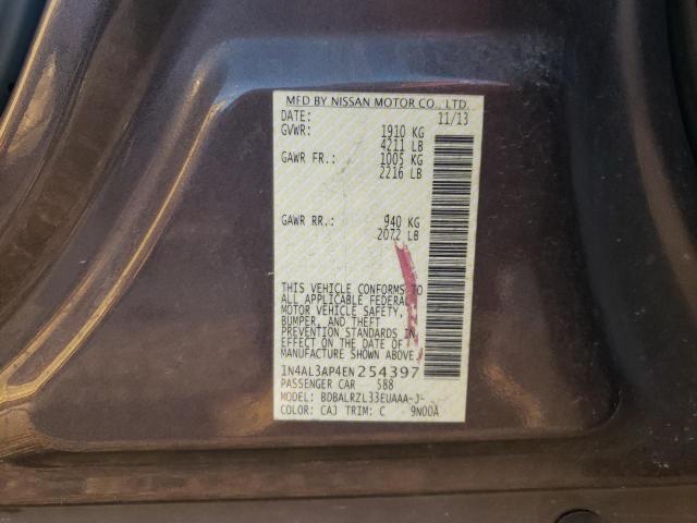 Photo 10 from auction – 2014 NISSAN ALTIMA 2.5 with VIN 1N4AL3AP4EN254397