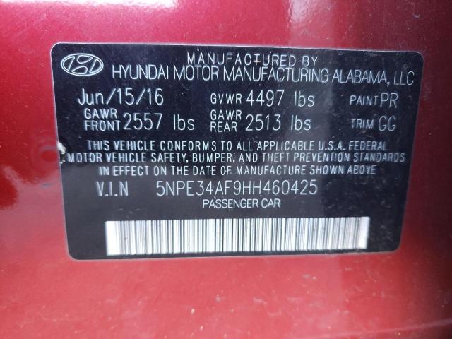 Photo 10 from auction – 2017 HYUNDAI SONATA SPO with VIN 5NPE34AF9HH460425