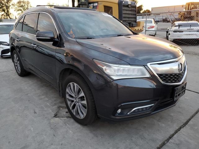 ACURA MDX TECHNO 2014 with VIN 5FRYD4H66EB017948 - Photo from auction