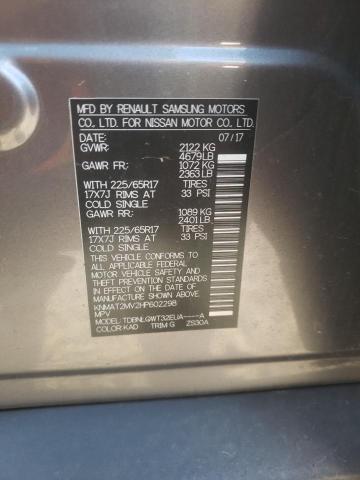 Photo 10 from auction – 2017 NISSAN ROGUE S with VIN KNMAT2MV2HP602298