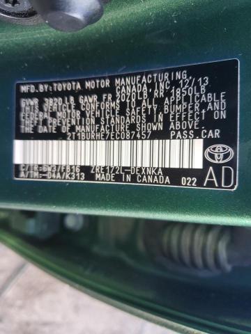 Photo 10 from auction – 2014 TOYOTA COROLLA L with VIN 2T1BURHE7EC087457