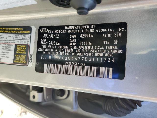 Photo 10 from auction – 2013 KIA OPTIMA EX with VIN 5XXGN4A77DG111734