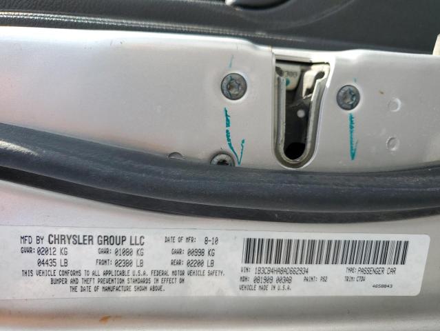 Photo 10 from auction – 2010 DODGE CALIBER SX with VIN 1B3CB4HA8AD662934