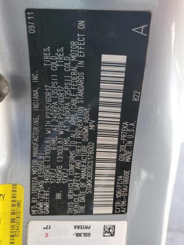 Photo 10 from auction – 2012 TOYOTA SIENNA LE with VIN 5TDKK3DC0CS178002