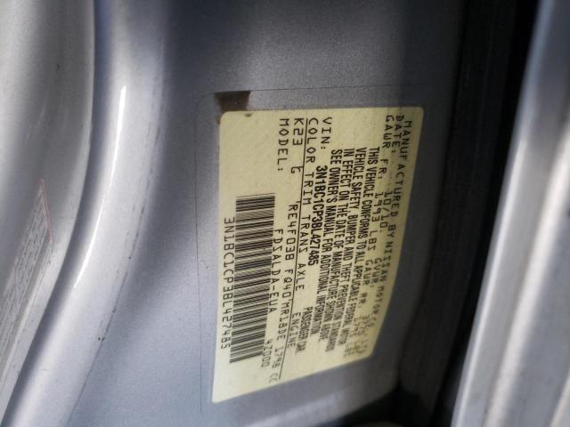 Photo 10 from auction – 2011 NISSAN VERSA S with VIN 3N1BC1CP3BL427485