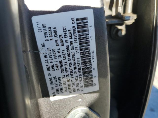 Photo 10 from auction – 2011 HONDA ACCORD EX- with VIN 1HGCP2F85BA098779