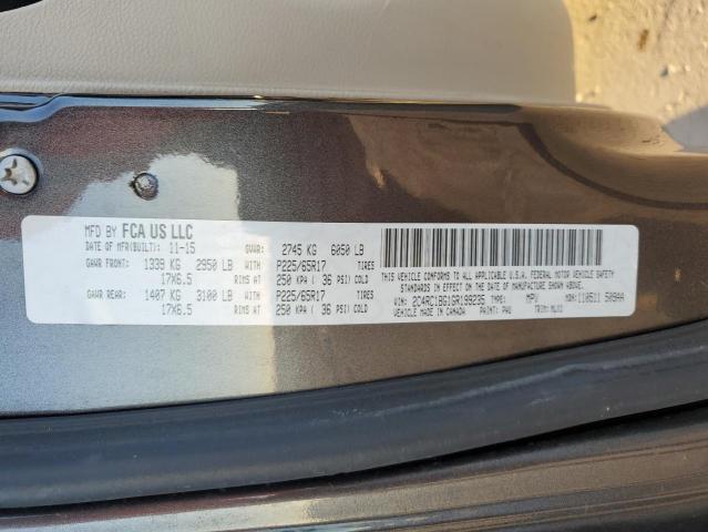 Photo 10 from auction – 2016 CHRYSLER TOWN & COU with VIN 2C4RC1BG1GR199235