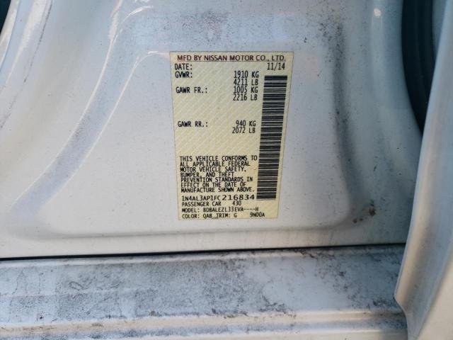 Photo 10 from auction – 2015 NISSAN ALTIMA 2.5 with VIN 1N4AL3AP1FC216834