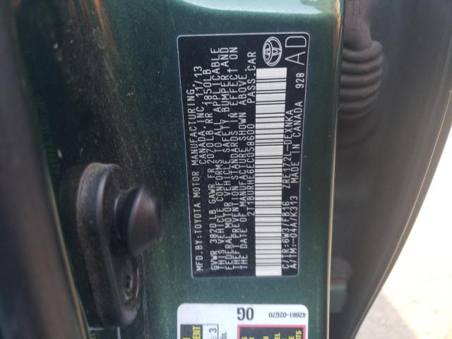 Photo 10 from auction – 2014 TOYOTA COROLLA L with VIN 2T1BURHE6EC058600
