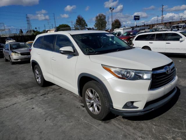 TOYOTA HIGHLANDER 2016 with VIN 5TDZKRFH4GS182120 - Photo from auction
