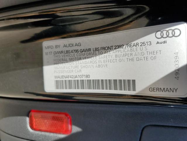 Photo 10 from auction – 2018 AUDI A4 PREMIUM with VIN WAUENAF42JA107180